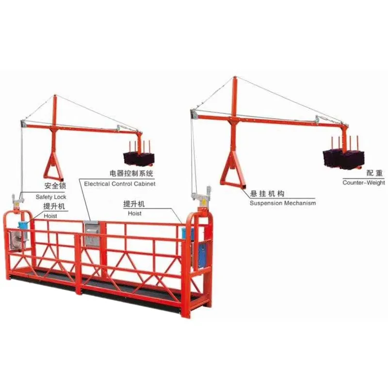 Zlp 630 Temporary High Rise Work Platforms Swing Stage Suspended Platform for Construction 3D Model Design Solution