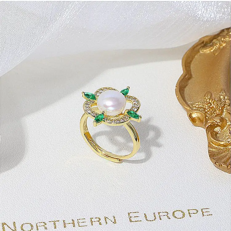 Women Jewelry Set Elegant Four-leaf Clover Necklace Earrings Copper Plated Real Gold Jewelry