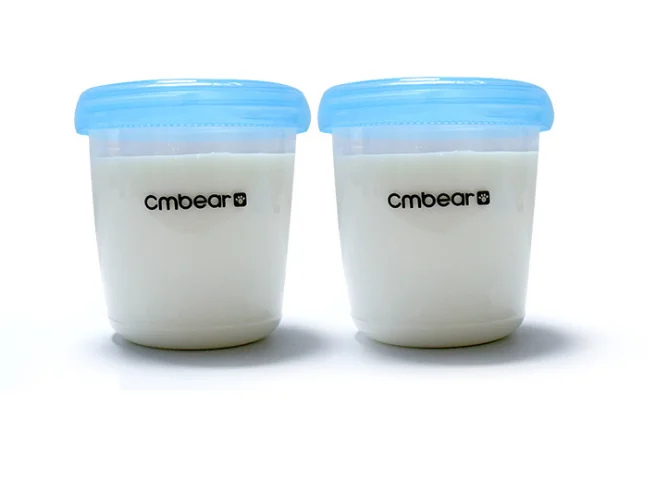 Cmbear breast milk  storage cups  with package set (6pcs/set)
