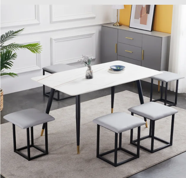 Five In One Multifunctional Square Stool Home Living Room Storage Folding Magic Cube Combination