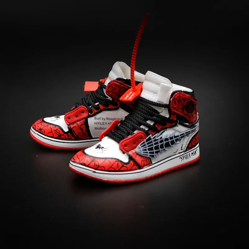 Hot Sale Pvc Llaveros 3D Mini Sports Sneaker Aj Keychain Jordan Trainer Keyrings Resin Shoe Key Chain Accessories