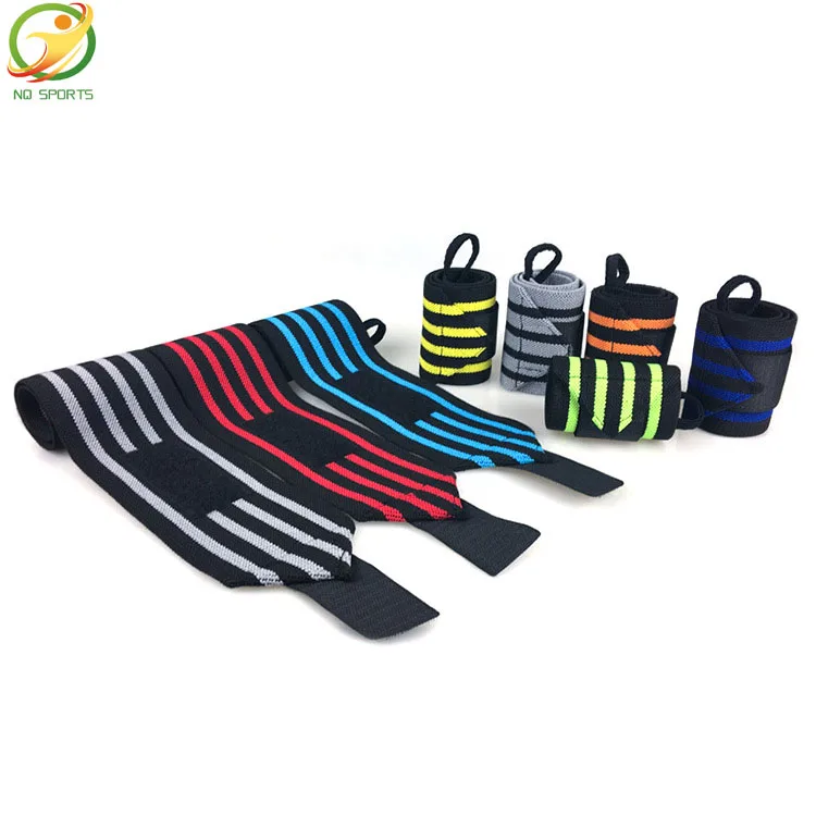 NQSPORTS wholesale elastic widget exerciser weight Lifting knee Wrist Wraps