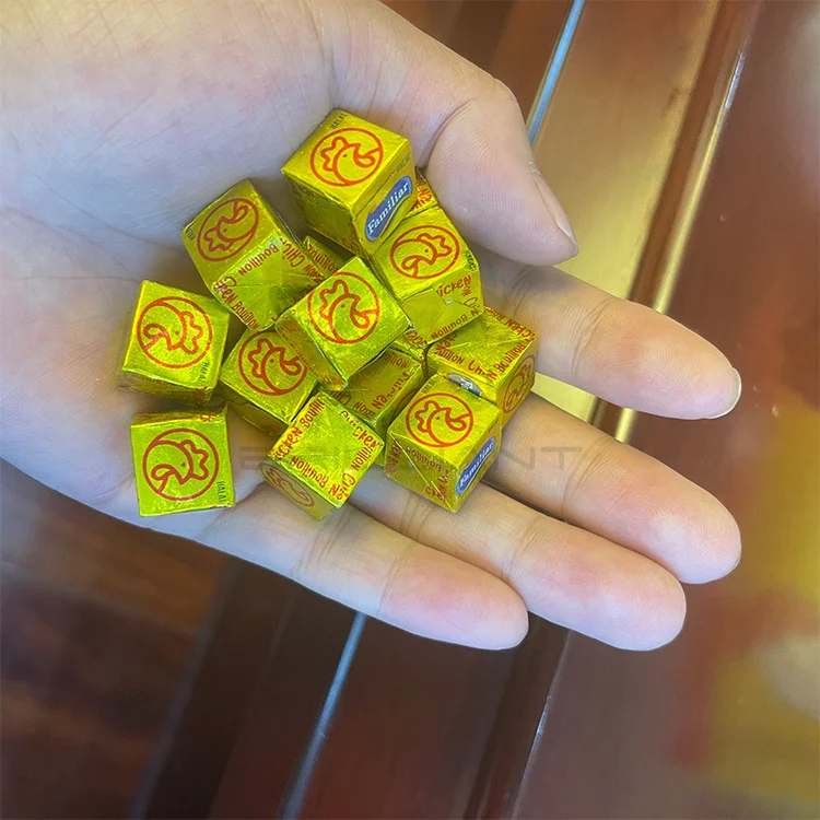 OEM Wholesale 12gx60cubes Poulet Beef Flavor Stock Cube Seasoning Bouillon Cube