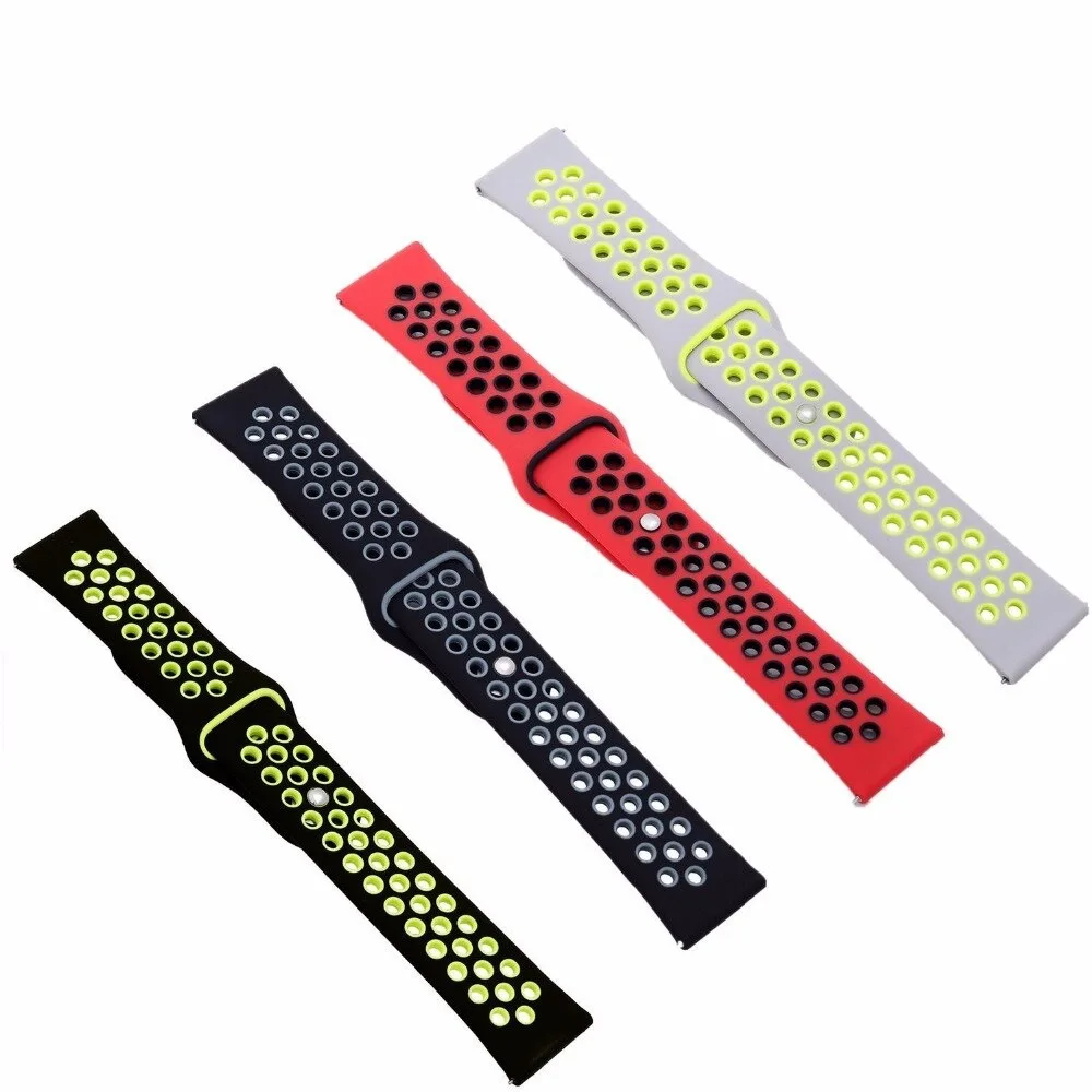 Breathable Silicone Straps for Samsung Galaxy Watch 4 5 6 5Pro 47mm 45mm 44mm 40mm Quick Fit Watch Band for Galaxy watch 6 4