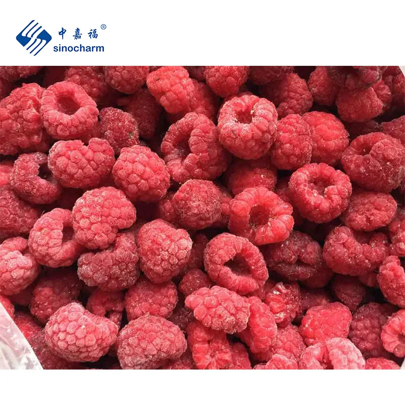 Sinocharm BRC a Approved IQF Raspberry Factory Price Sweet Taste 90% Whole Red Frozen for Sale