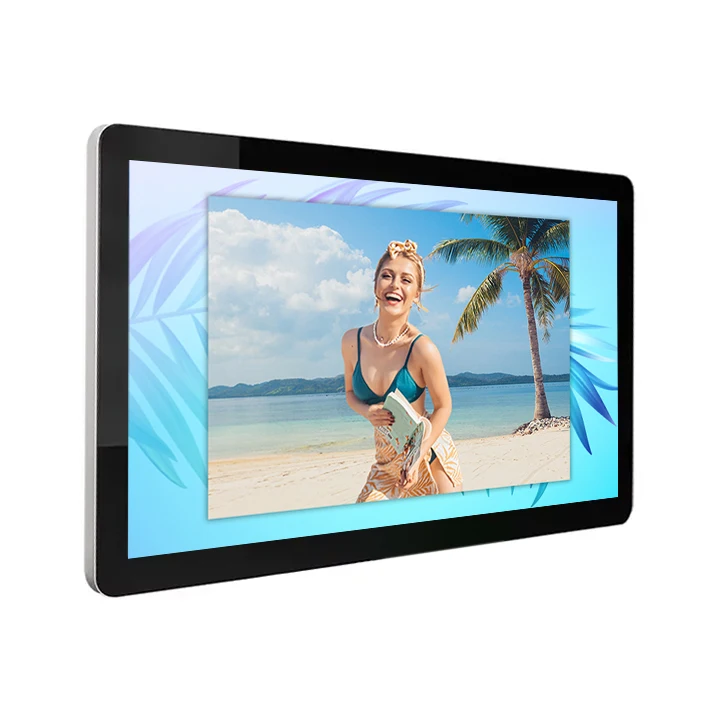 KINGONE OEM 21.5 inch Touch Screen Monitor Media Video Player Ads 43 inch LCD Digital Signage Wall Mounted Advertising Display