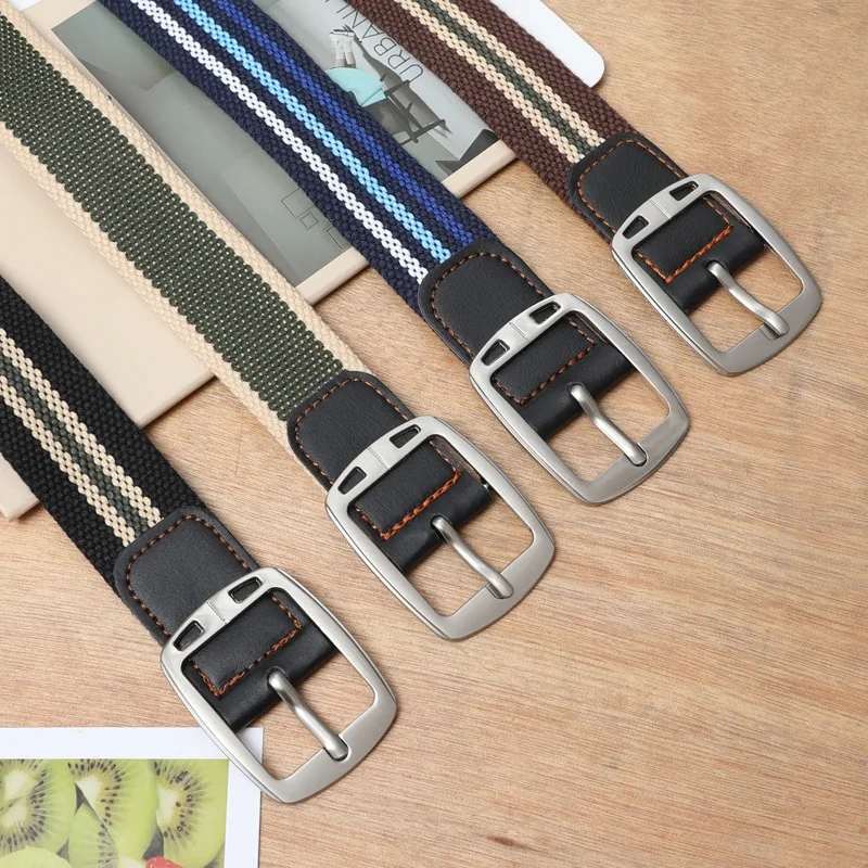 Popular Alloy Buckle Hot Versatile Casual  Belt Leisure Sports Belt  Men Canvas Belt
