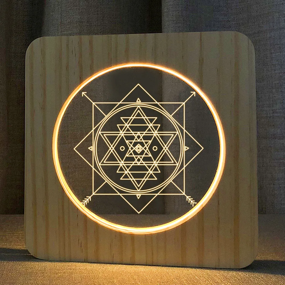 
Custom wood Carved Christmas Gift sets Wooden Carved Craft Wood Led Table Night Lamp 