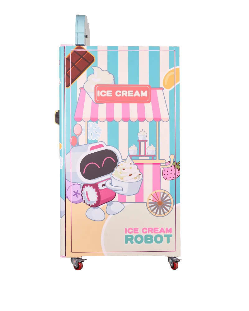 Commercial Coin Operated Frozen Yogurt Soft Ice Cream Vending Machine