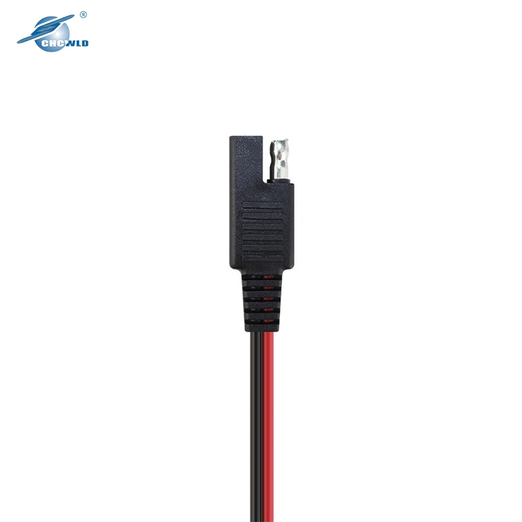 Custom SAE 2 Pin Connector Plug Automotive Solar panel Extension 12V Battery Extension Cable 12 gauge photovoltaic wire harness