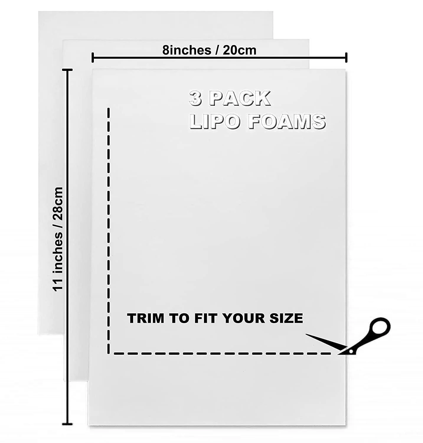 Medical Grade Lipo Foam Compression Post Surgery Pads