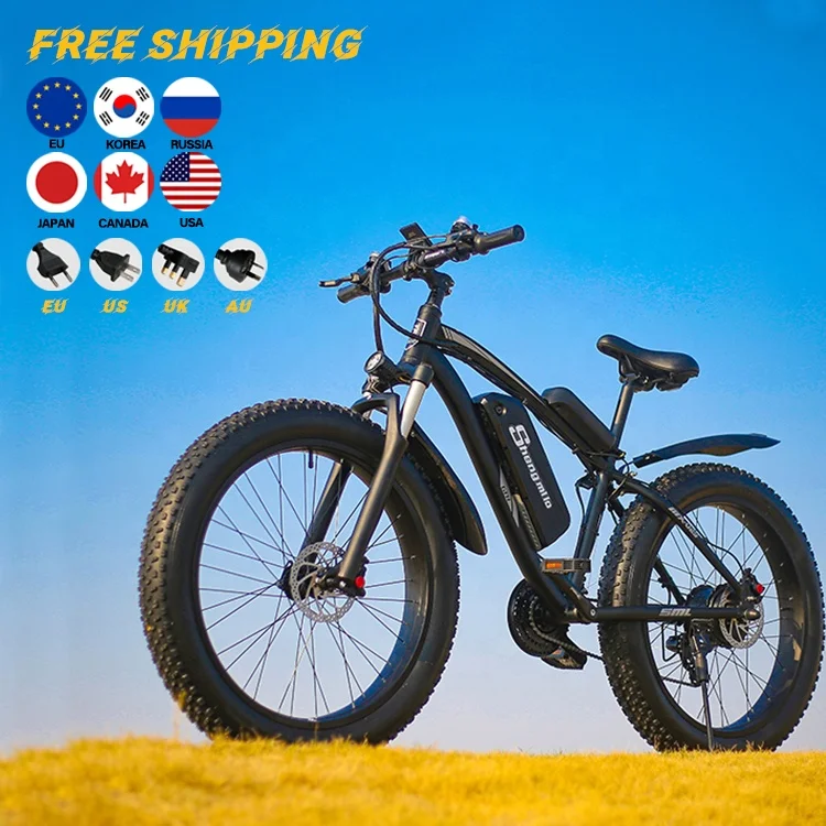 Shengmilo mx02s 1000W США Великобритании и Европы склад 26 дюймовые сверла для быстрого велосипеда Тип мопед Электрический гоночный велосипед горы emtb горный электрический способный преодолевать Броды