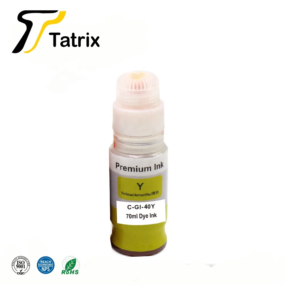  Tatrix GI-40 GI40 совместимые чернила на водной основе для массовых грузов бутылка пополнения чернил Canon PIXMA G5040 G6040 tinta para impressora