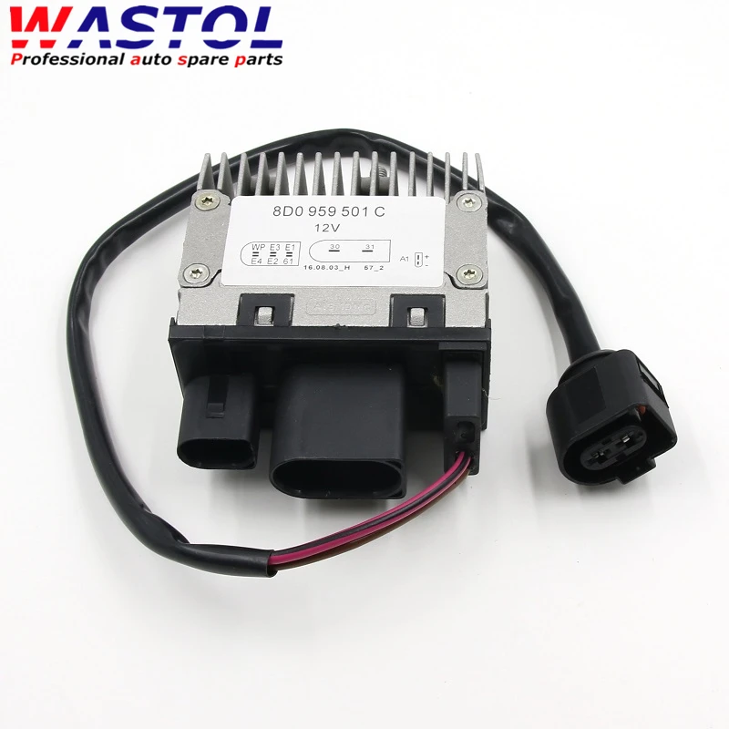 8D0959501C For Audi A4 1998-1999 A6 1998-2005 For VW Passat 1997-2005 For Skoda Superb 2002-2008 Fan Control Unit Module