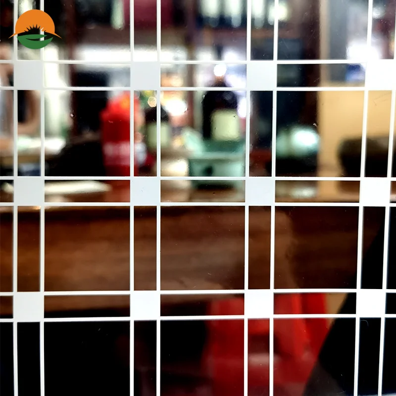 Custom frosted adhesive window door glass sticker