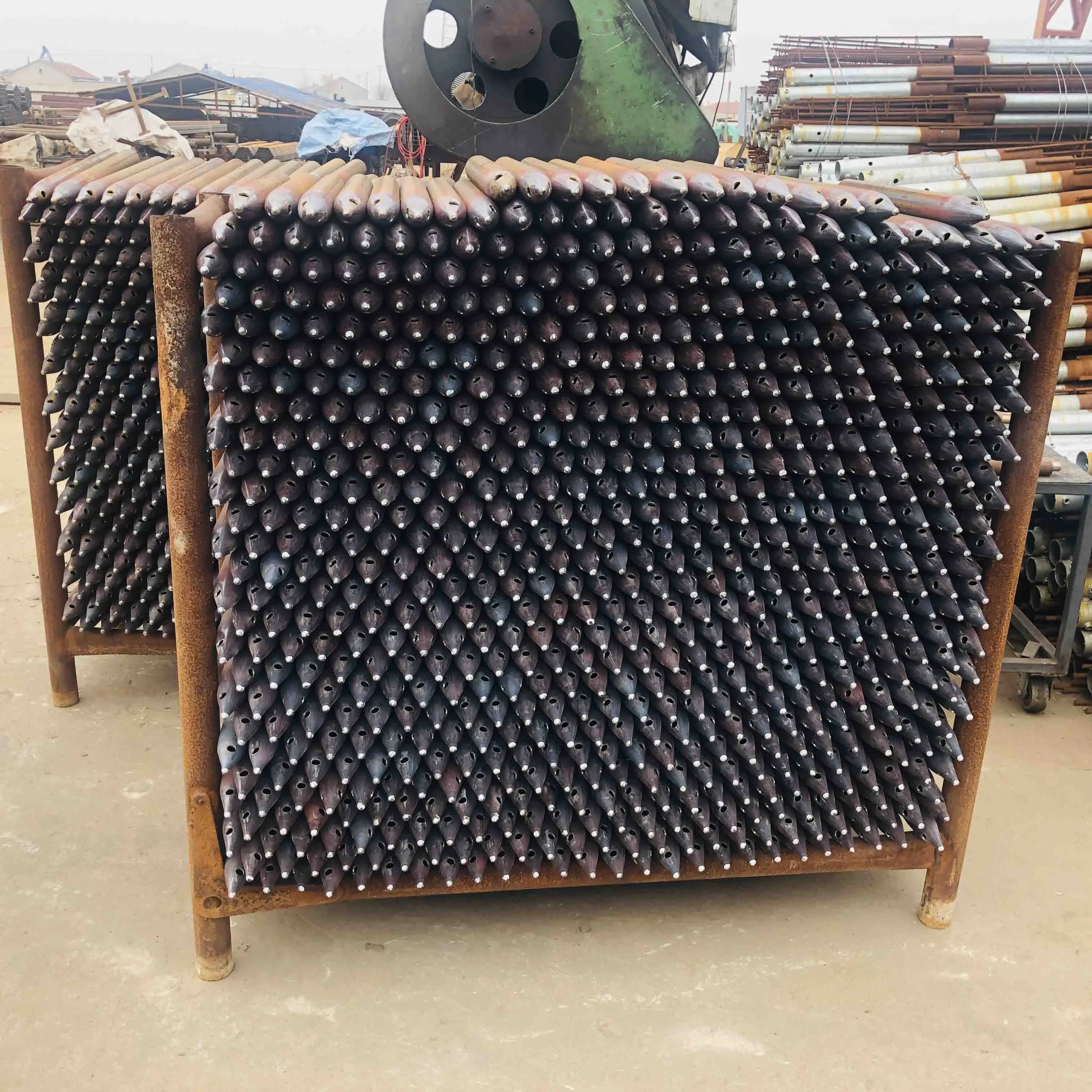 ISO9001:2015 Certificate High strength Ground screw pile anchor for foundation