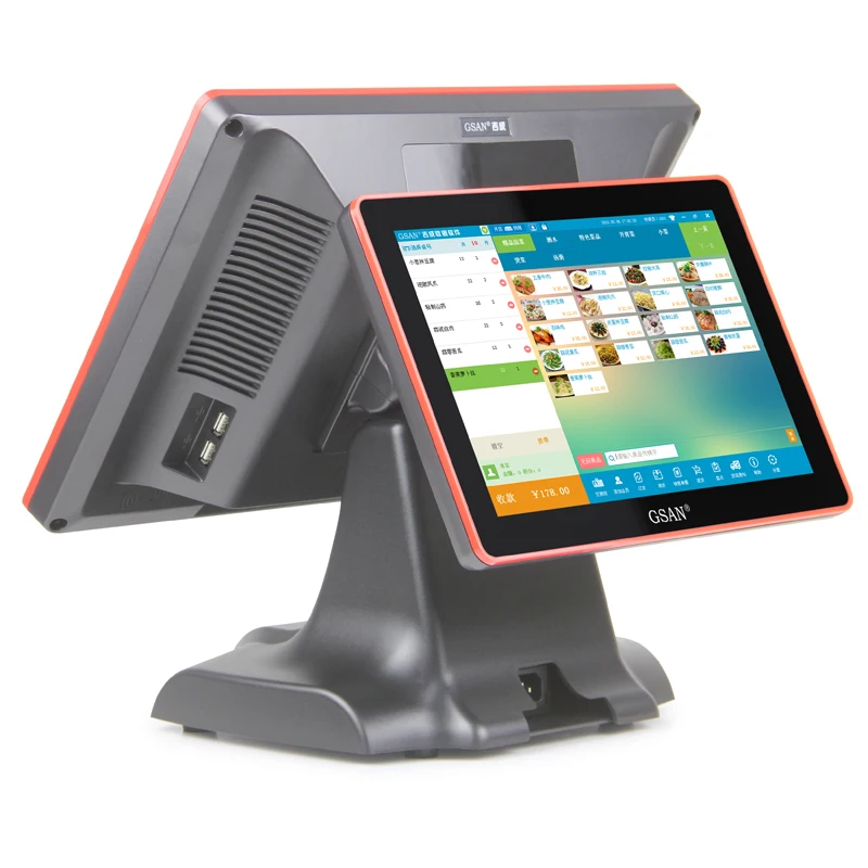 GSAN  High Quality Wholesale Pos Machine Wide Screen Capacitive Cash Register Complete  Pos Systems All In One For Cafe Shop