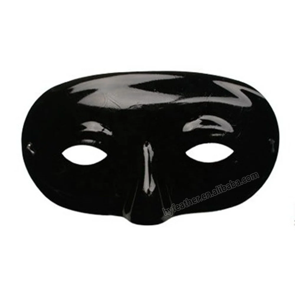 Black Cxmas Mardi Gras Venetian Carnival Wholesale Masquerade Plastic Half Face Party Mask for Halloween Costume Cosplay Decor