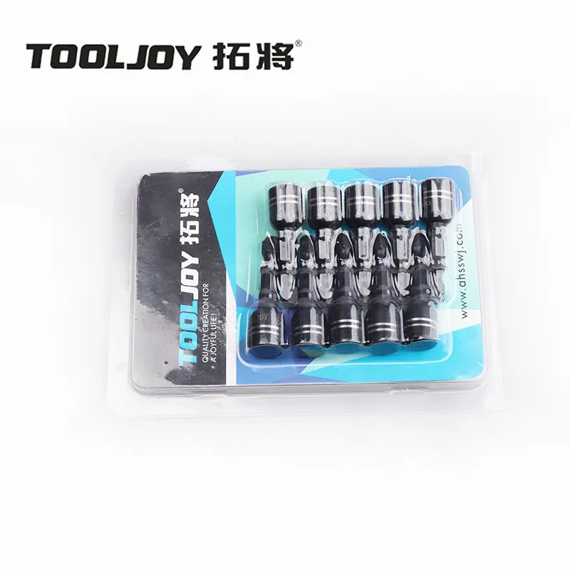 Magnetic Nut Setter 6 Point 1/4 Hex Drive Screw Driver 65mm Socket Bit Hex Shank Magnetic Power Impact CRV Nut Setter For Nuts