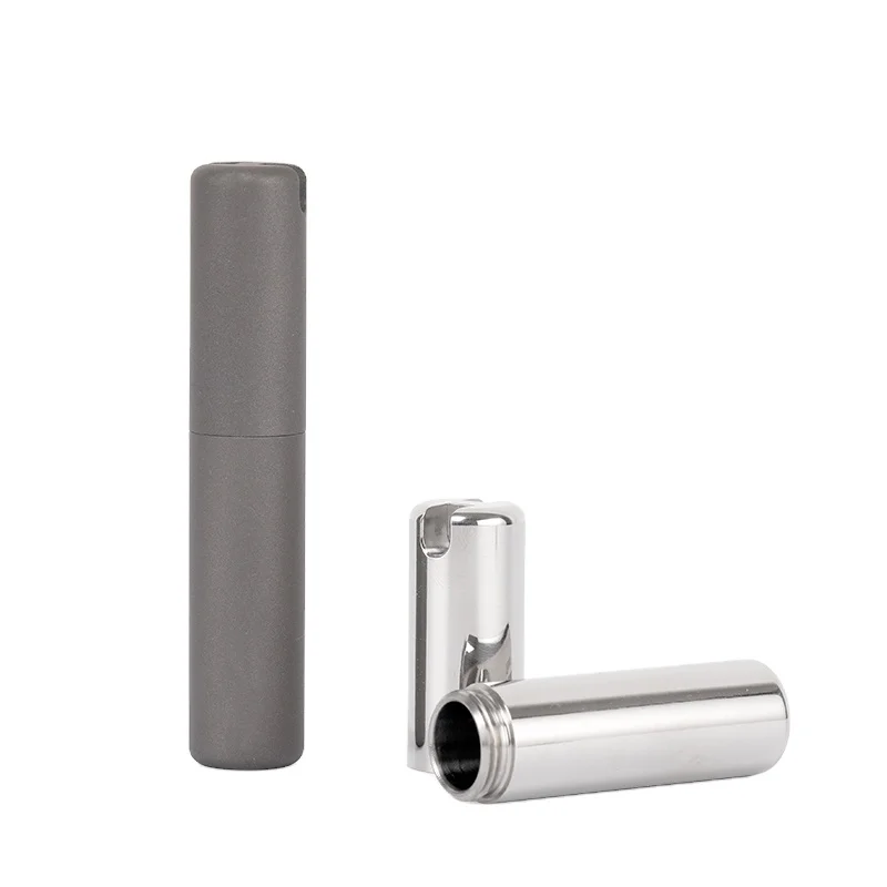Pocket toothpick holder titanium Outdoor multifunction edc Waterproof Reusable Pocket With Key Ring toothpick holder keychain