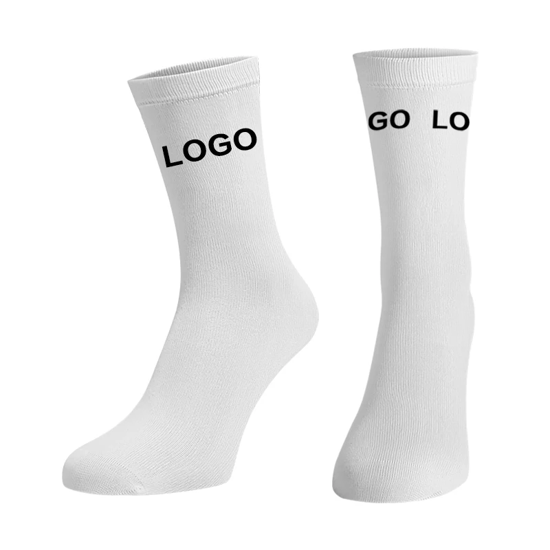 Socks manufacturer quality crew embroidery custom men crew cotton Jacquard fashion mens socks