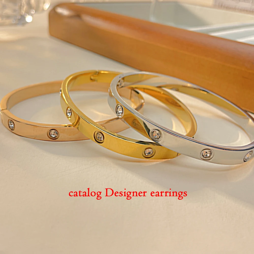 Брендовые оригинальные модные дизайнерские ювелирные изделия из нержавеющей стали изысканные серьги с буквами дизайнерская брошь браслет Cc