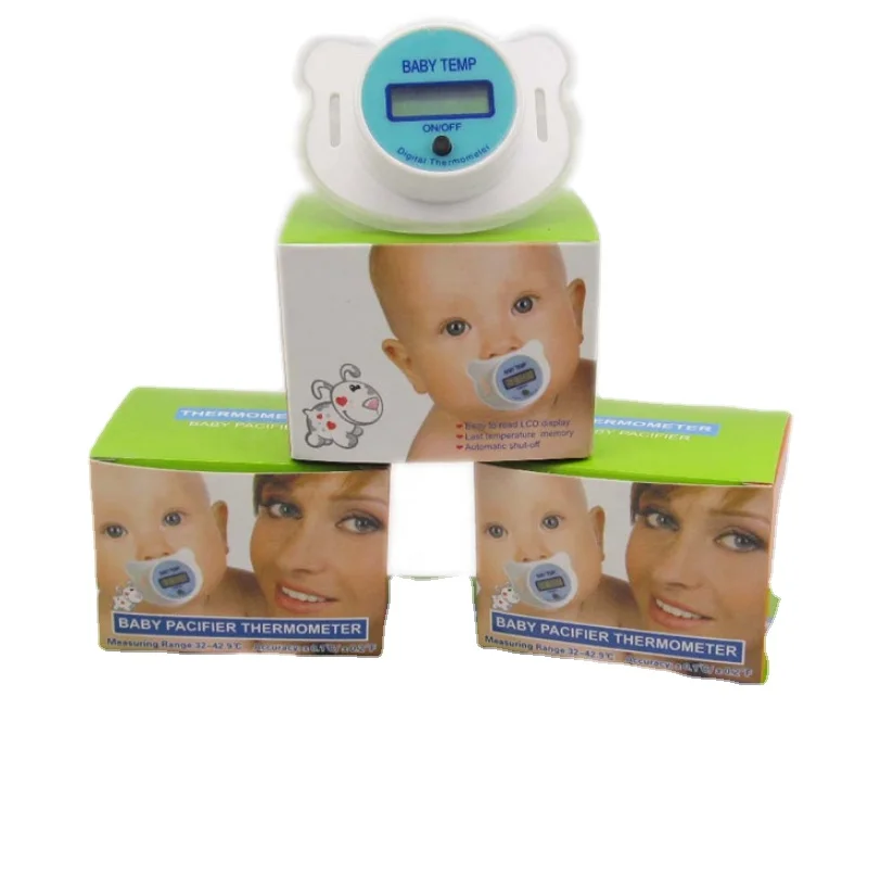 Baby pacifier thermometer calming oral thermometer  measuring fever alarm thermometer
