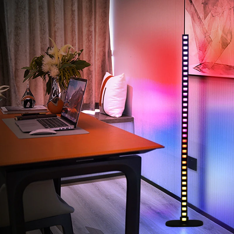 New products Smart RGBIC voice controlled floor rhythm recognition light remote control  music Melody Light