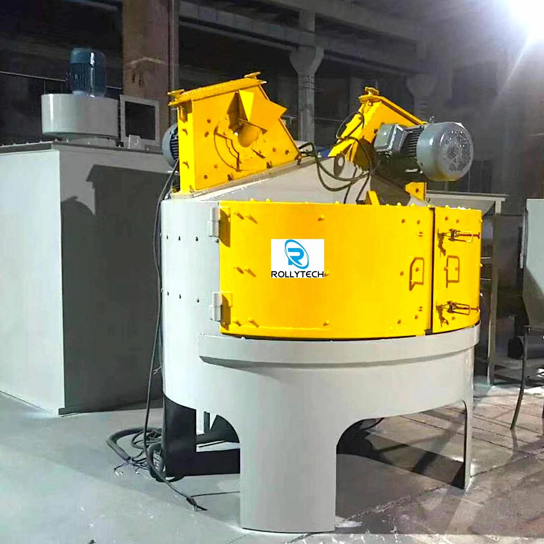 Rotating table type shot blasting machine derusting cleaning machine