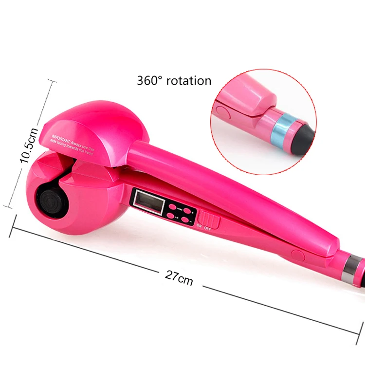 Автоматические щипцы для завивки волос черного цвета, различные типы бигуди, керамические вращающиеся щипцы для завивки волос, услуги ODM