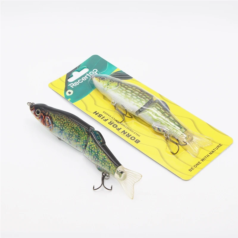 2019 new style 180mm 64g trout glide jointed swim bait custom fishing lure