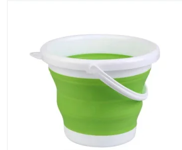 Foldable Silicone Basket Storage Plastic Portable Car Wash Buckets Beach Bucket Plastic Bucket