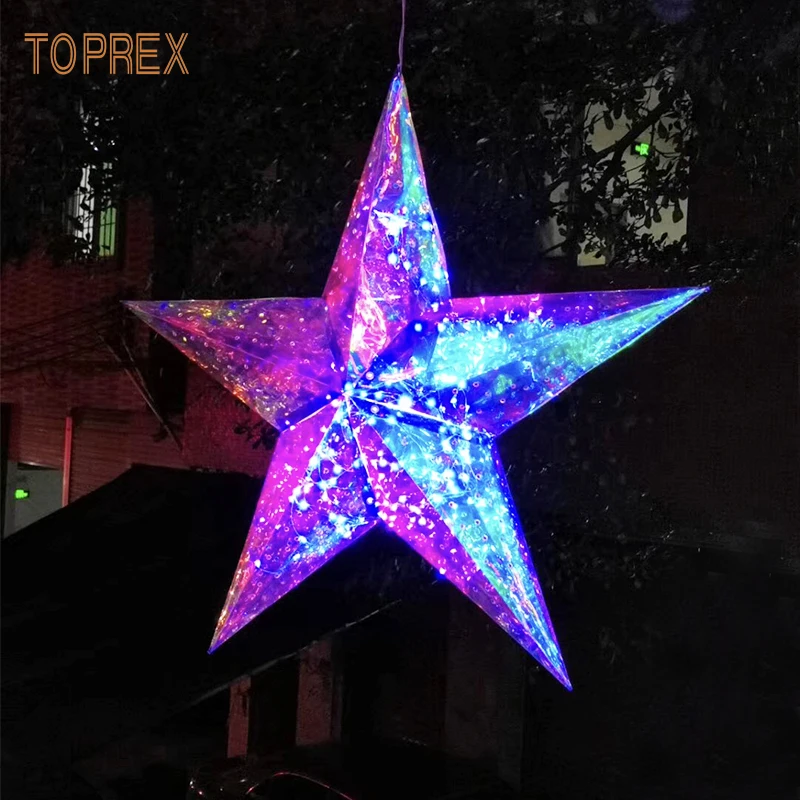 Декор TOPREX украшение для рождественской елки Звездный фонарь подвесной светильник декоративный