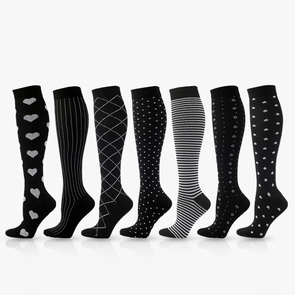 New Arrival Wish Compression Knee High Socks for Outdoor Sports Athletic Performance Men Women