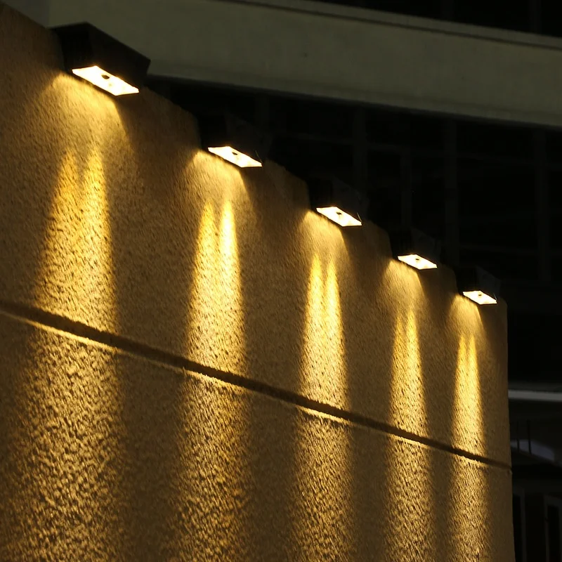 Hot Sale IP65 Waterproof LED Solar Wall Lamp for Outdoor Garden ABS Body up and down Light Sensor Street Usage Wall Light