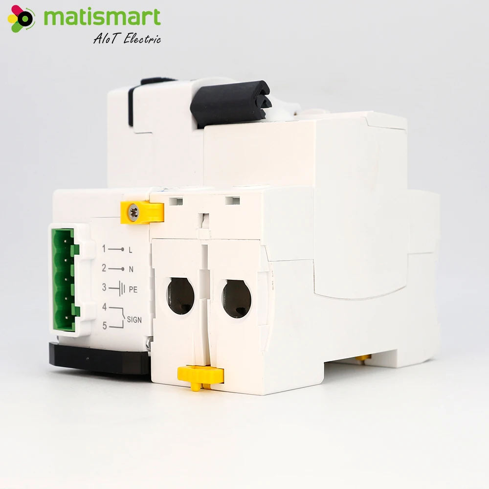 Trips 3 time delay 10s,60s,300 intelligent smart circuit breaker with RCCB