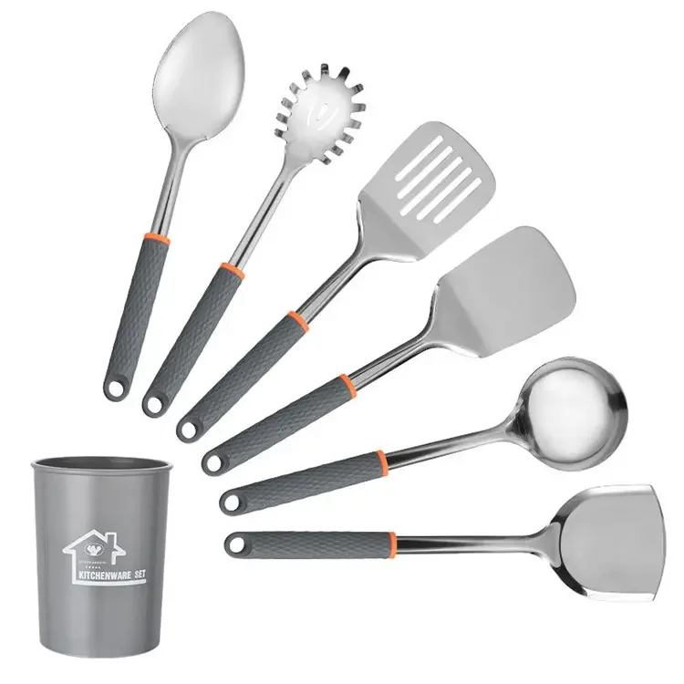 Hot Sale Household Kitchenware Stainless Steel Kitchen Gadgets Kitchen Utensils Accessories Silicon Cooking Tools Set