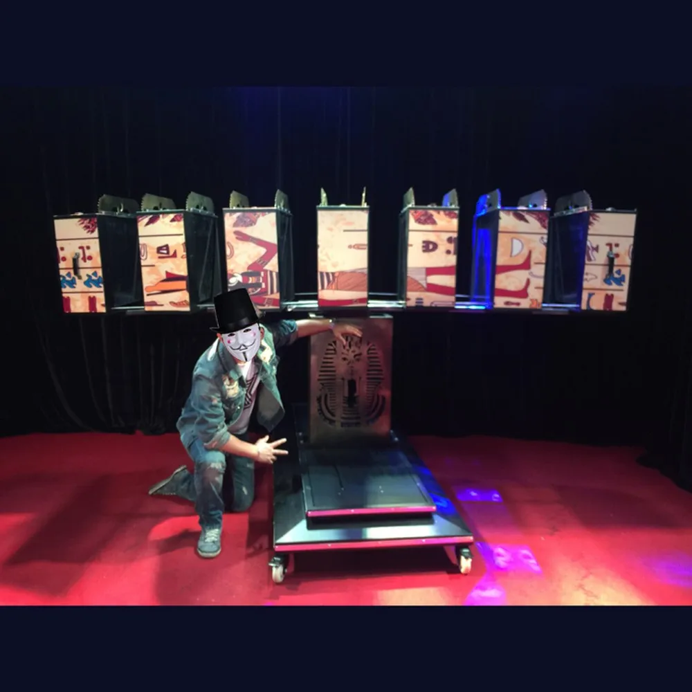 Seven Part Of Mummy Stage Magic Illusions Stage Prop Illusion Magic Equipment Magic Trick For Sale GMG-265