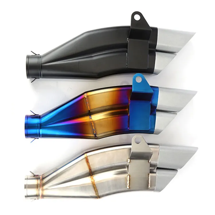 Factory direct sale 2021 little Ninja Yongyuan 350 Scorpio explosion Street improved motorcycle exhaust pipe