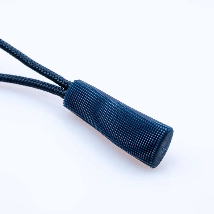 Professional Wholesale Colorful  Fashion Soft Rubber Pvc Leather Zipper Puller