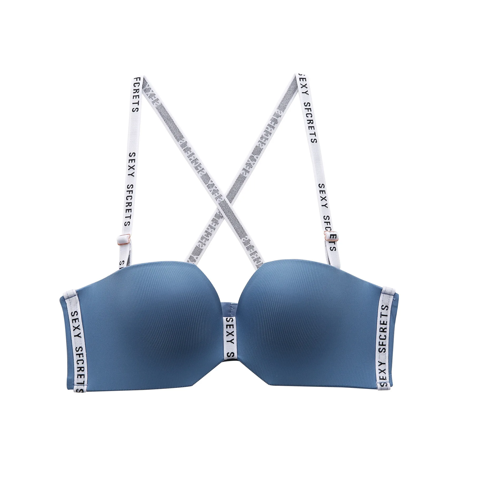 wholesale 1/2 cup Sexy Women seamless Letter Printed Straps Ladies Bra Comfort teen girls Bras