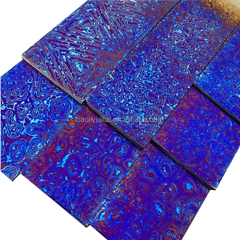 Timascus titanium plate grade 5 gr5 titanium sheets other titanium in china