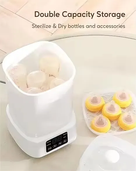 Customizable High Quality Wholesale Electric Baby Products OEM ODM  Portable Compact Steam Baby Bottle Sterilizers And Dryer