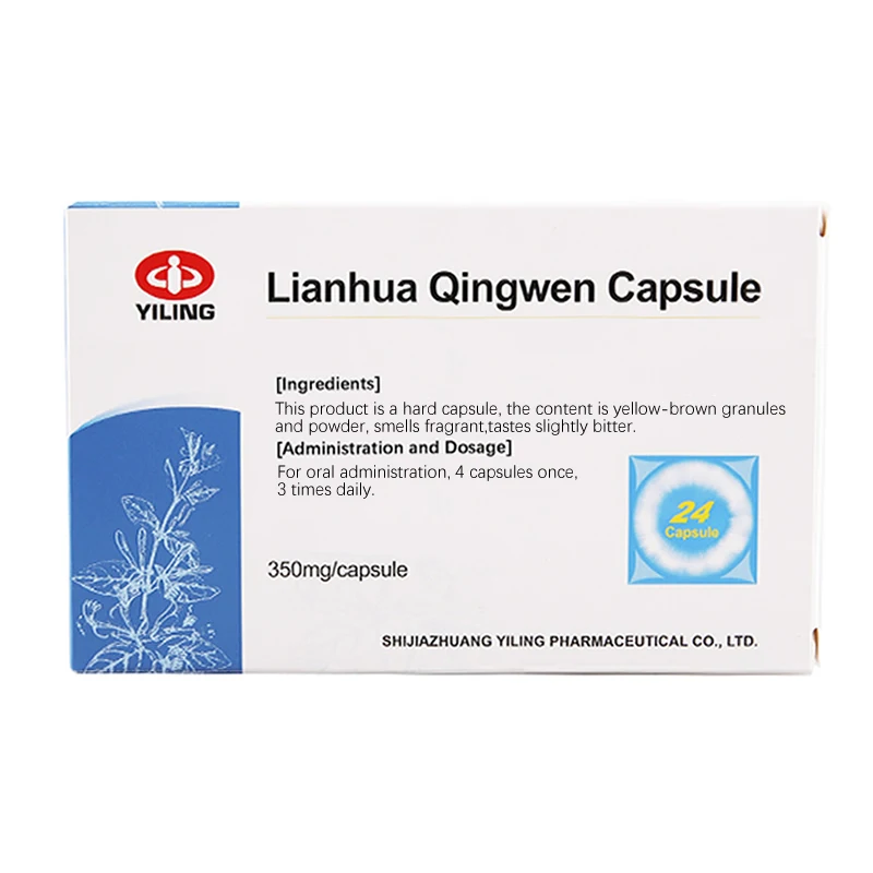  Оптовая Низкая цена YiLing LianHua QingWen капсулы 24 таблетки снижают