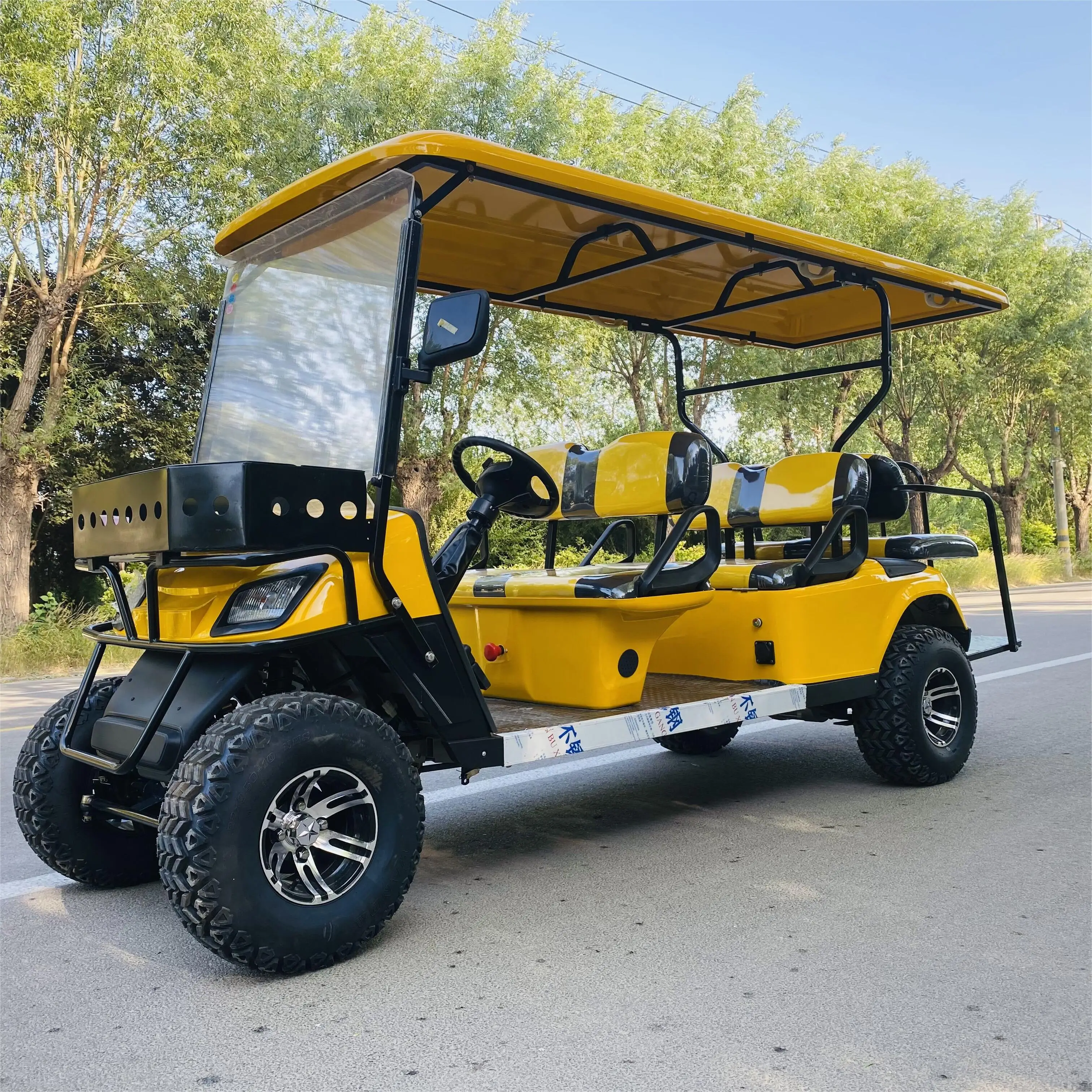 72v Lithium battery Powerful 6 seater legal electric powered Golf Club Cart Vehicle cart