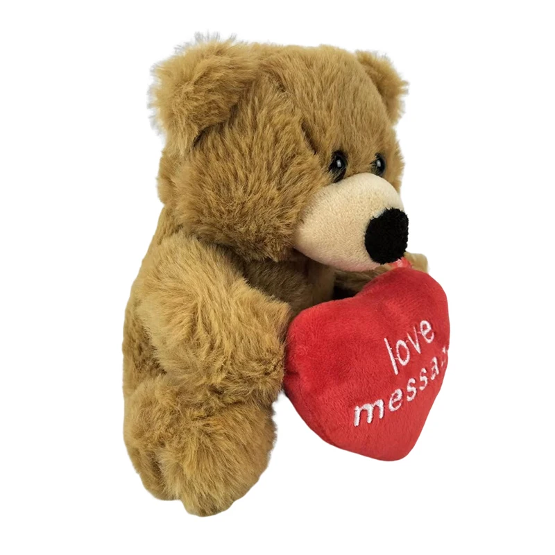 Custom Recordable Stuffed Animal Bear Plush Toy Speaking Record Teddy Bear Doll For Kids Gift