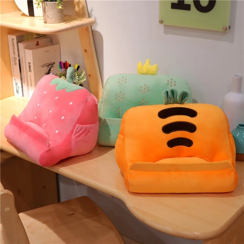 SUREWALHOME Fruit Shape Ipad Cushion Pillow Tablet Holder Tablet Cushion Stand Lazy Holder Stand Bed Sofa Soft Phone Pillow
