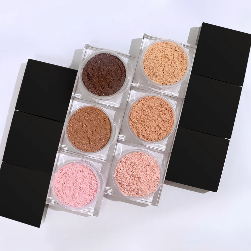 High Pigment Shiny Matte Makeup Private Label Setting Powder Waterproof Shimmer Loose Powder Oil-Control Feature Made Mineral