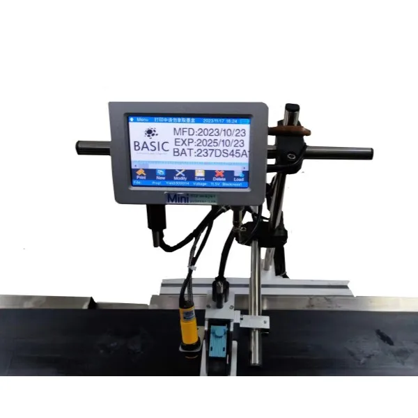 New Listing 5 inch LED Online Batch Coding Thermal Inkjet Printer for Expiry Date Barcode QR code Printing Machine