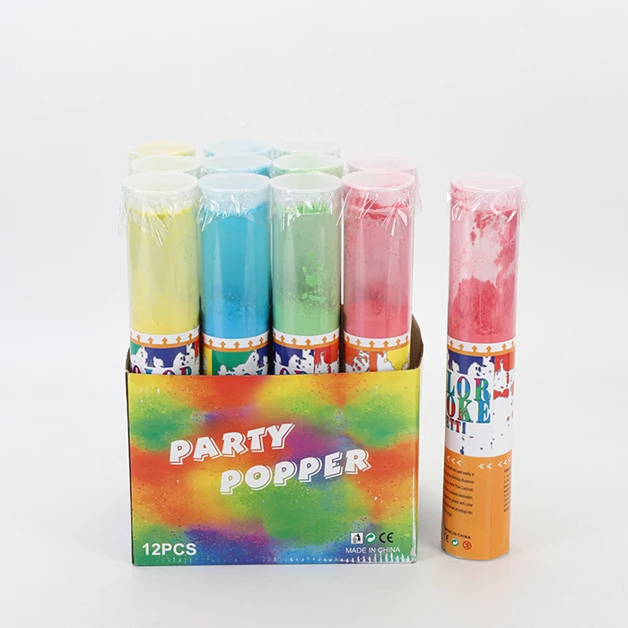 Baby Shower Party Supplies Wedding Decoration Pink Blue Smoke CE Gender Reveal Holi Powder Party Popper Confetti Cannon